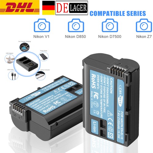 Pezzi el15 batteria - en-el15, +