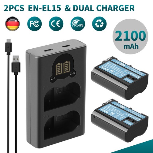 El15 el15a batteria - 2x, en-el15